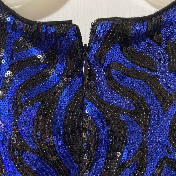 Forever 21 sparkly blue and black dress - Picture 4 of 6